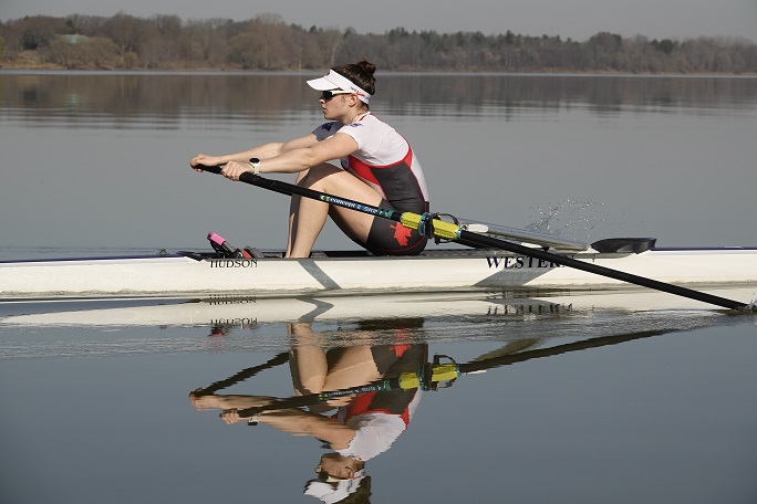 Karissa with Rowing Canada