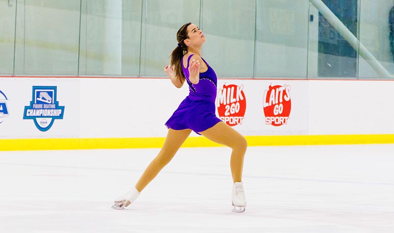 Western Mustangs figure skater performing