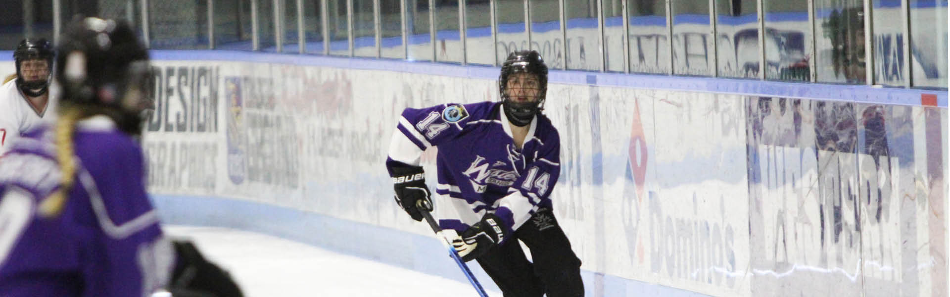 Western Mustangs ringette player skating