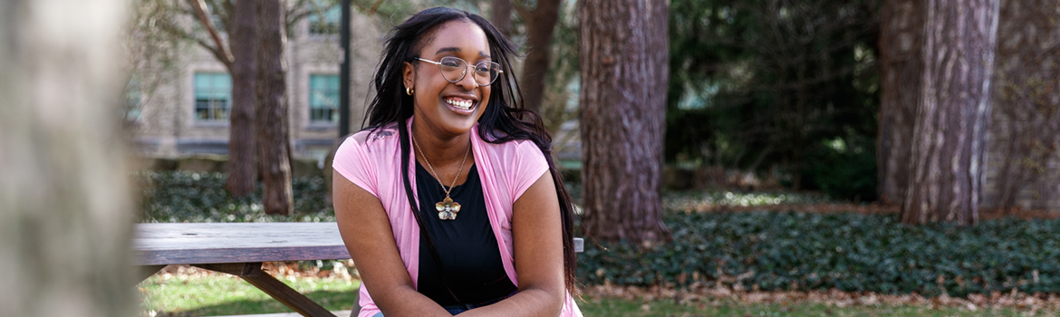 Naomi Ngobila, fourth-year student in the School for Advanced Studies in the Arts & Humanities at Western.