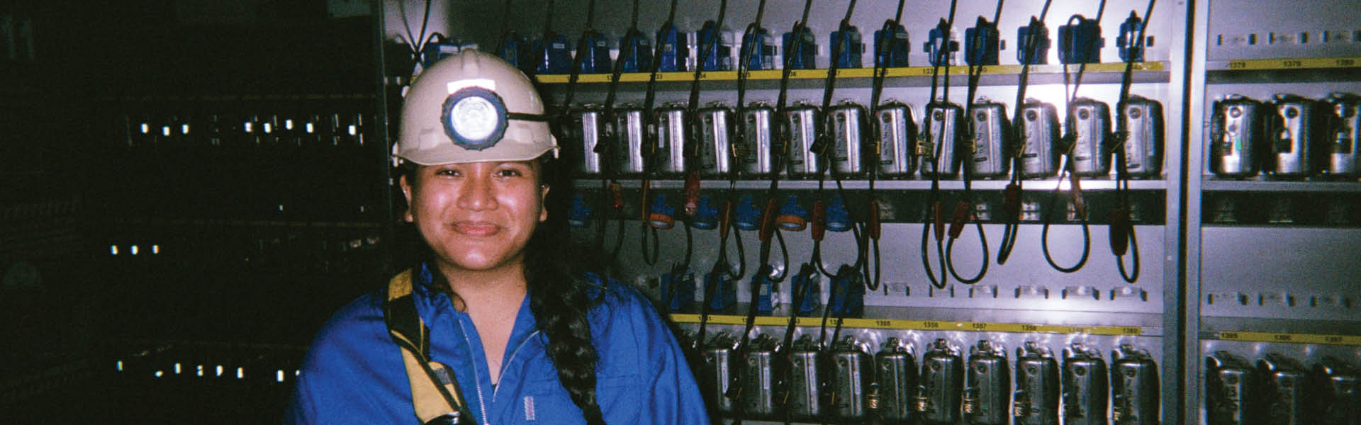 Student in a mine