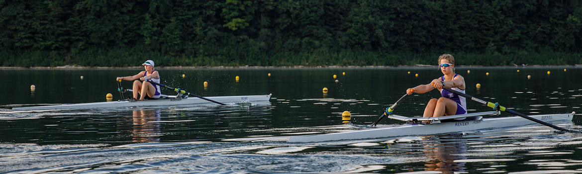 Rowers on Fanshawe Lake