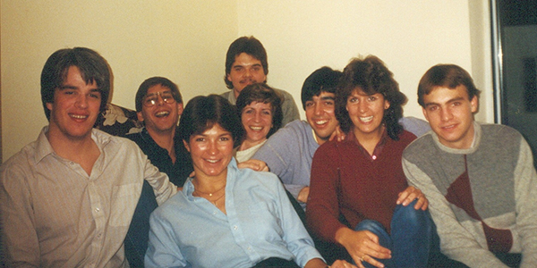 Larry 1 Larry (third from right) and the computer science crew in the 80s.