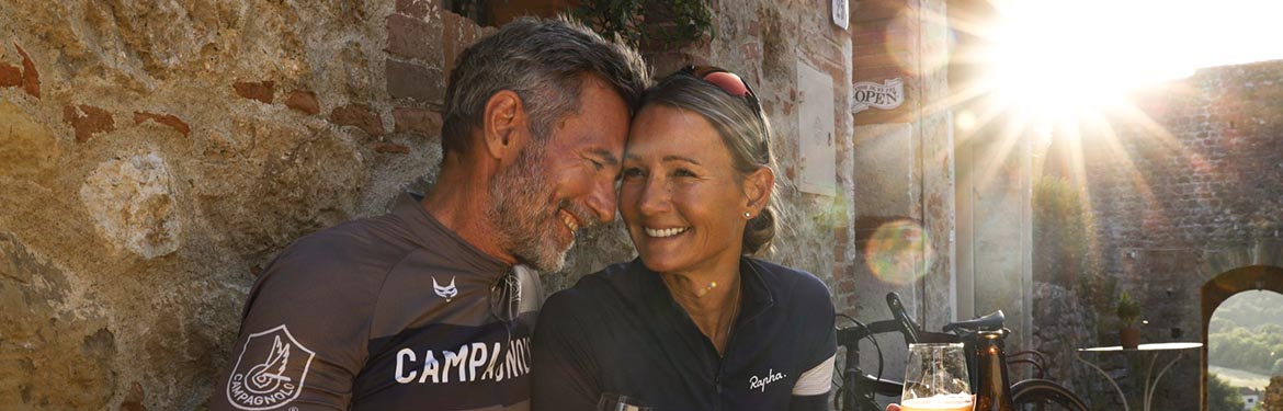 Phil and Heather in Italy at one of Phil’s modeling jobs in the summer of 2022.